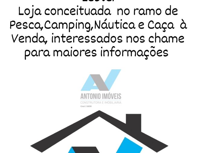 Loja conceituada no Ramo de Pesca, Camping, Náutica e Caça – Cód. 307